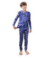 Aurora Navy Boys Aero Heat Thermal Pajama Set