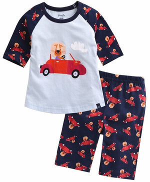 Vroom Lion 3/4 Sleeve Outfits - Go PJ Party