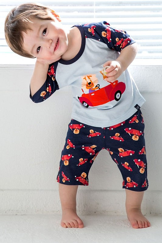 Vroom Lion 3/4 Sleeve Outfits - Go PJ Party