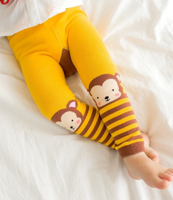 Yellow Monkey Baby Leggings - Go PJ Party