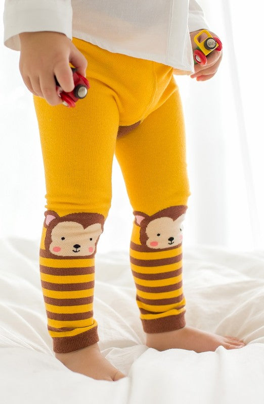 Yellow Monkey Baby Leggings - Go PJ Party