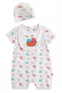 Boat Owl Set Baby Set (Bodysuit & Hat) - Go PJ Party