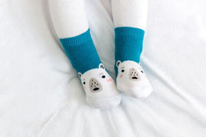 Polar Bear Zoo Socks - Go PJ Party