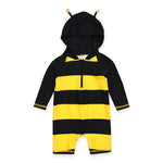 Honeybee Yellow Hoodie Baby 3/4 Sleeve Swimsuit - Go PJ Party