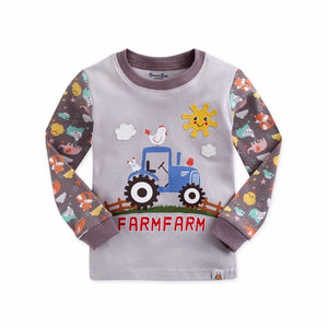 Funny Farmfarm Long Sleeve Pajamas - Go PJ Party