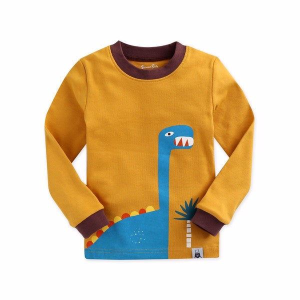 Dino King Camel Long Sleeve Pajamas - Go PJ Party