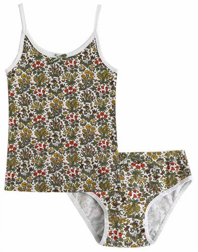 Flower Green Underwear Set - Go PJ Party