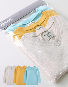 French Long Sleeve T-shirts 3 Pack Set - Go PJ Party