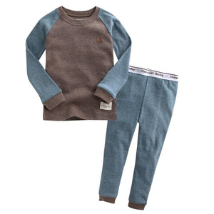 Raglan Charcoal Long Sleeve Pajamas - Go PJ Party