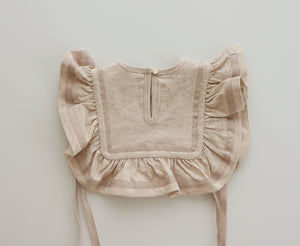 Julie Bib (Ivory/Oatmeal)