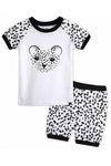 Black Chitty Short Sleeve Pajamas - Go PJ Party