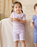 Purple Macaron Short Sleeve Pajamas