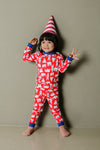 Red Polar Bear Long Sleeve Pajama - Go PJ Party