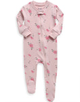 Rose Baby Footed Sleepers
