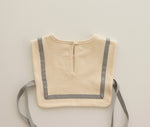 Romy Bib (Ivory/Charcoal)