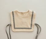 Romy Bib (Ivory/Charcoal)