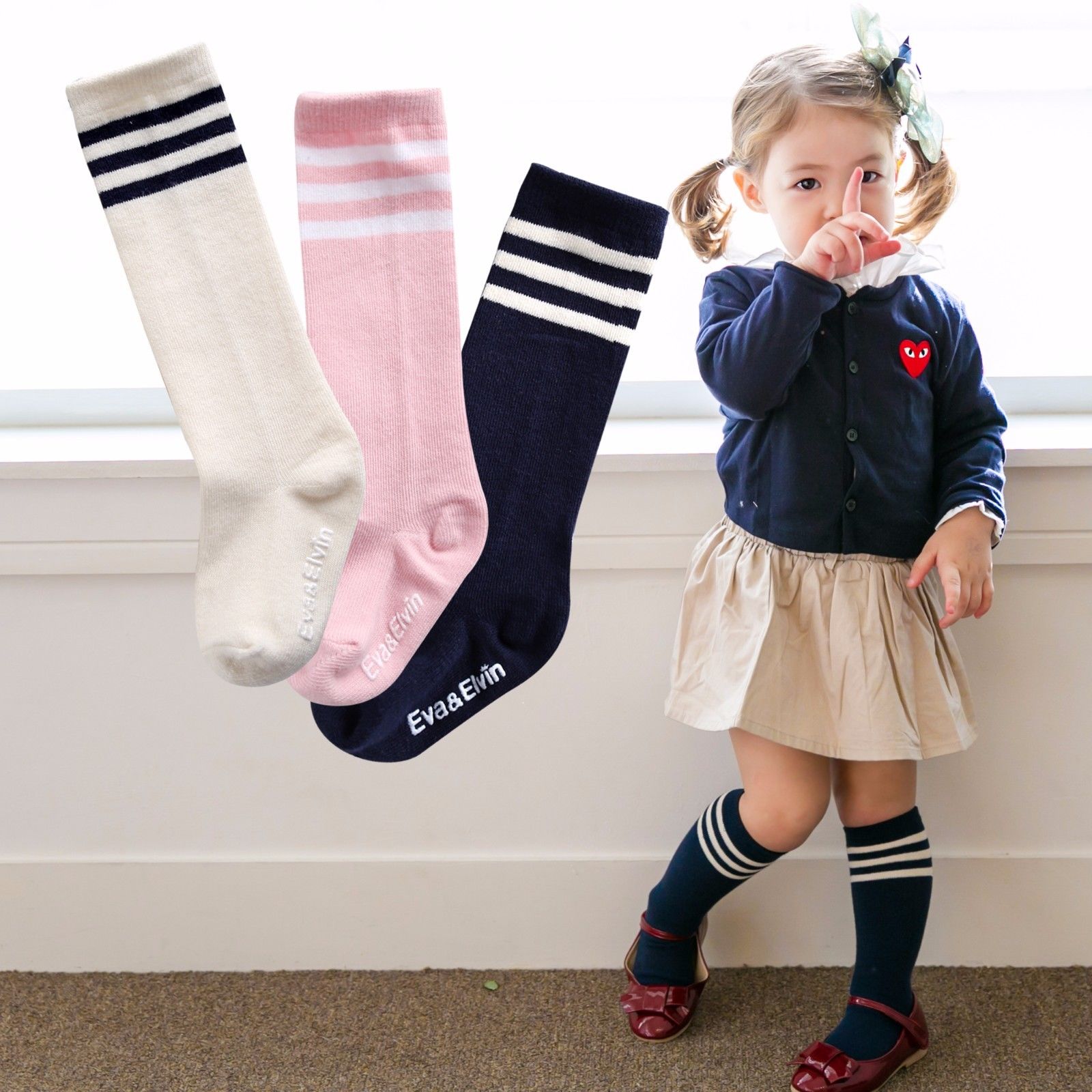 Peppy Pink Knee Socks - Go PJ Party