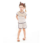 Play Line Brown Short Sleeve Tee & Shorts Set - Go PJ Party