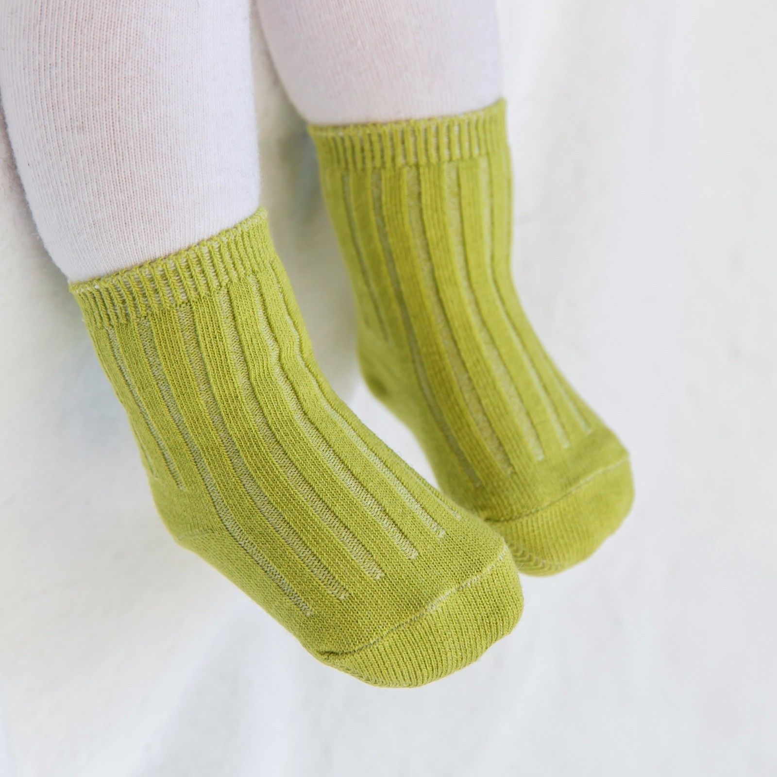 RunRun Green Ribbed Socks - Go PJ Party