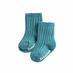 RunRun Blue Ribbed Socks - Go PJ Party