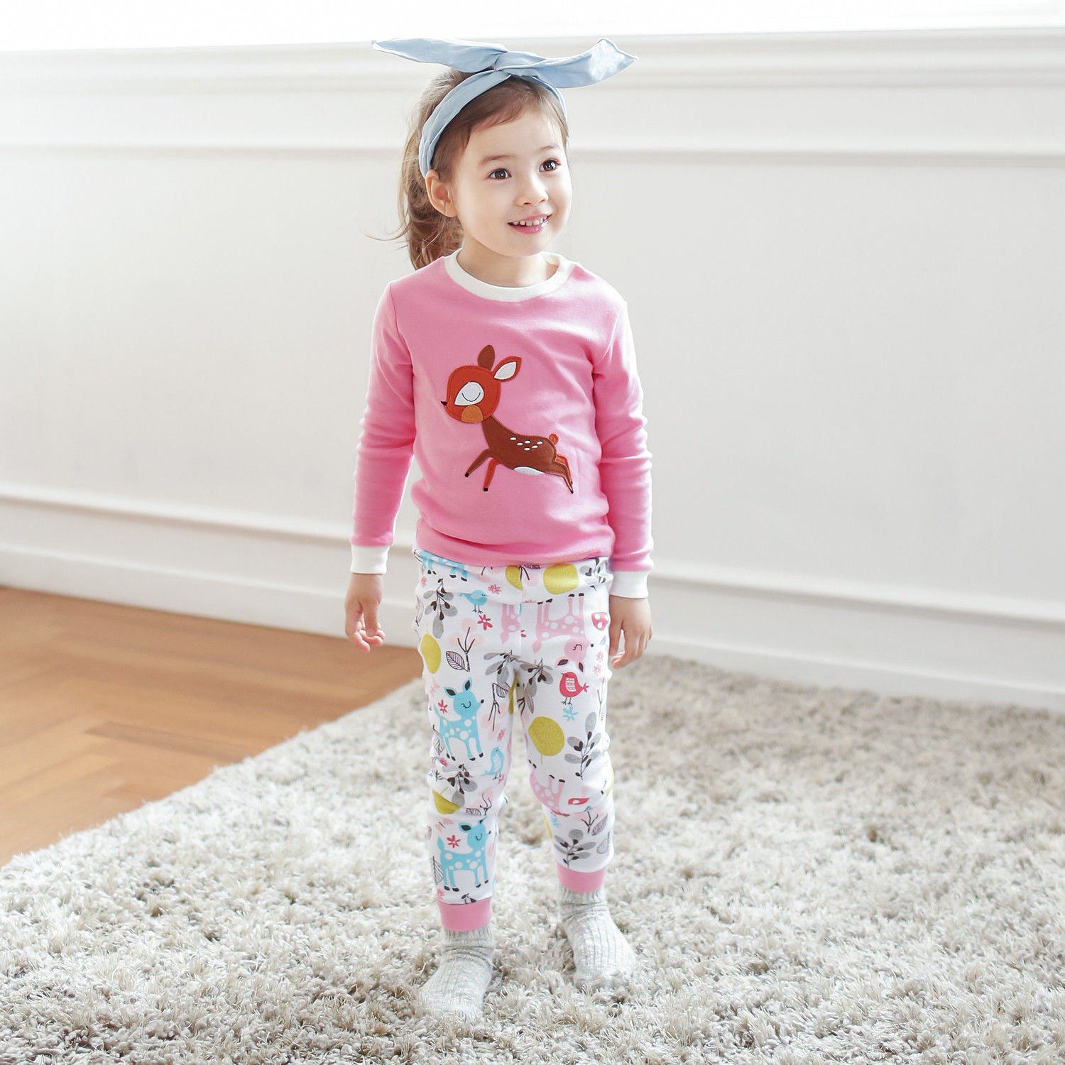 Mini Bambi Long Sleeve Pajama - Go PJ Party