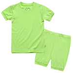 Colorful Neongreen Short Sleeve Pajamas - Go PJ Party