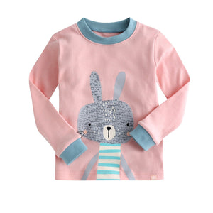 Pink Bunny Long Sleeve Pajama - Go PJ Party