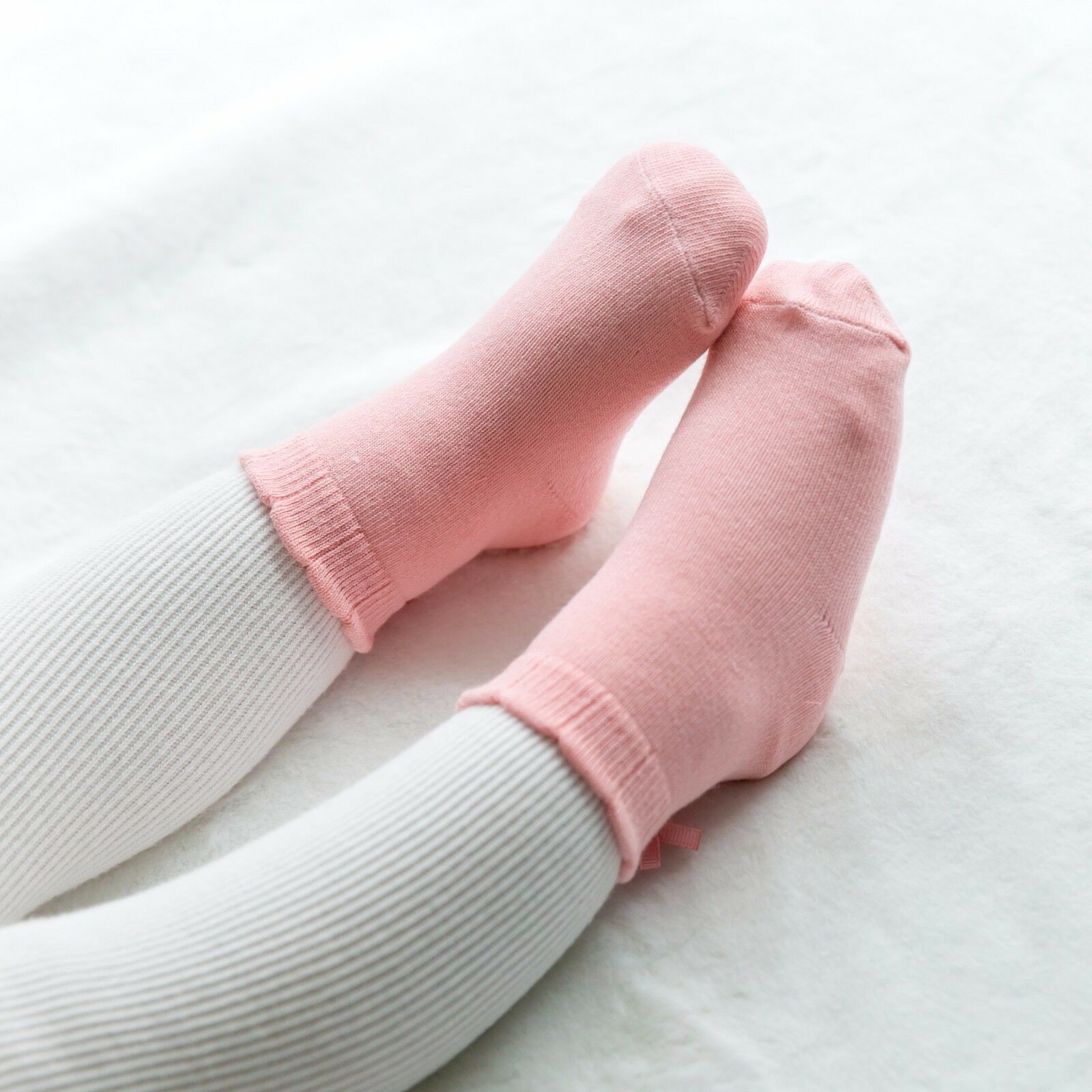 Ribbon Ankle Socks (Navy/Pink/White) - Go PJ Party