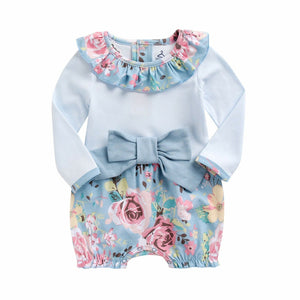 Ashley Blue Baby Bodysuit - Go PJ Party