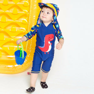 Dino Pop Baby 3/4 Sleeve Swimsuit - Go PJ Party