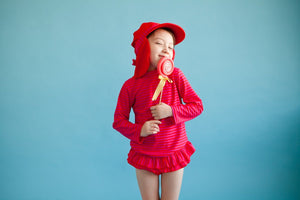 Cherry Frill Two Piece Swimsuit - Go PJ Party