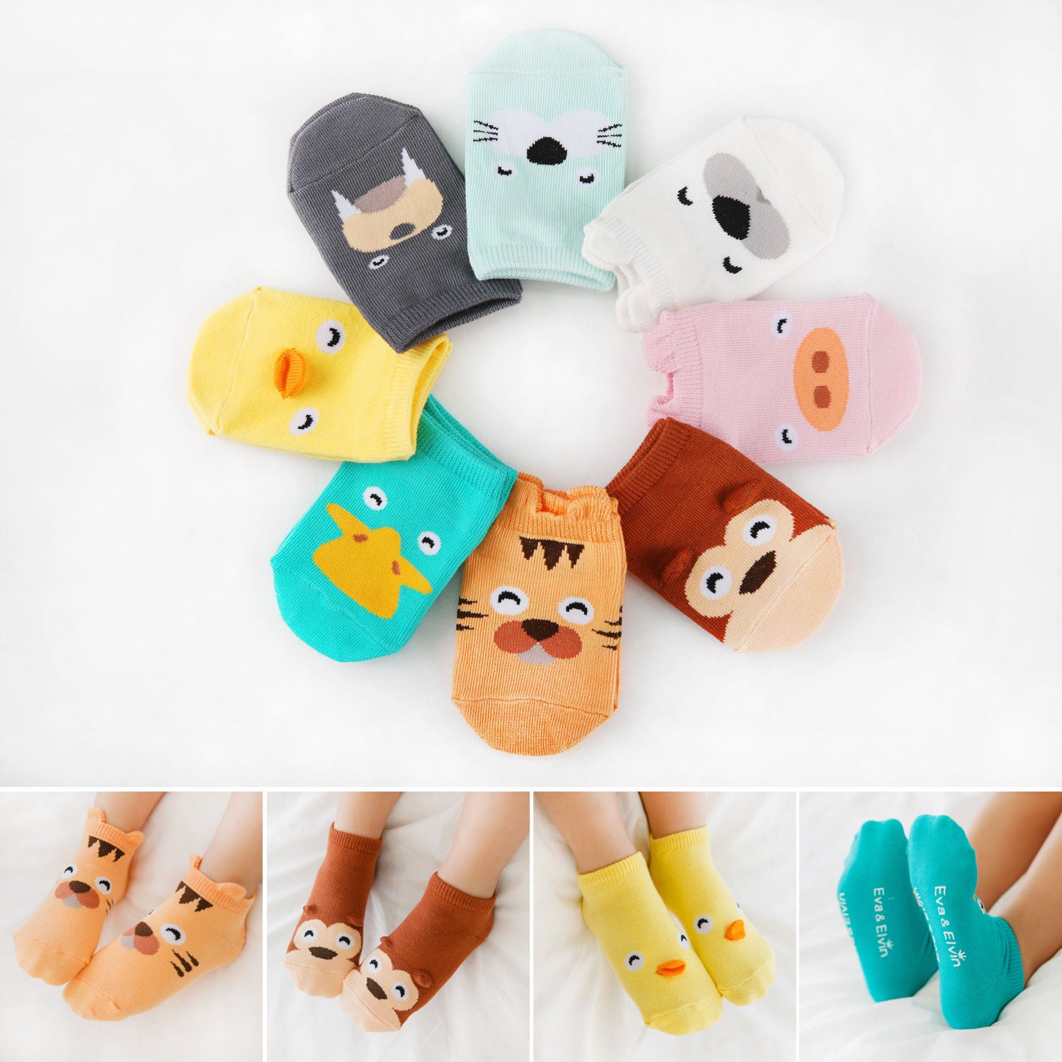 Chicky Animal Ankle Socks - Go PJ Party