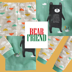 Bear Friend Long Sleeve Pajama - Go PJ Party