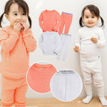 Rib Neon Orange Long Sleeve Pajama - Go PJ Party