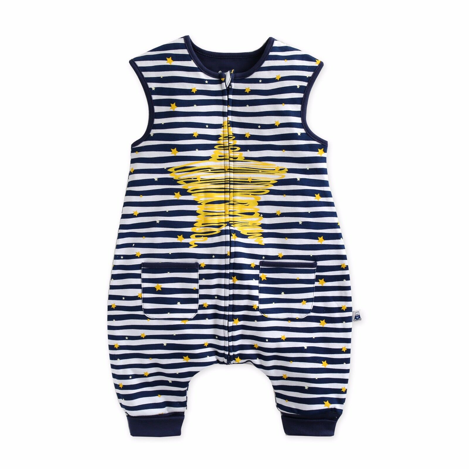 Bling Navy Cotton Sleepsack - Go PJ Party