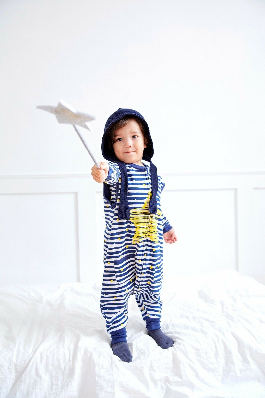 Bling Navy Cotton Sleepsack - Go PJ Party