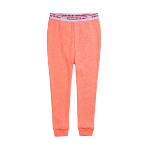 Rib Neon Orange Long Sleeve Pajama - Go PJ Party