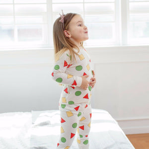 Chan Cream Long Sleeve Pajama - Go PJ Party