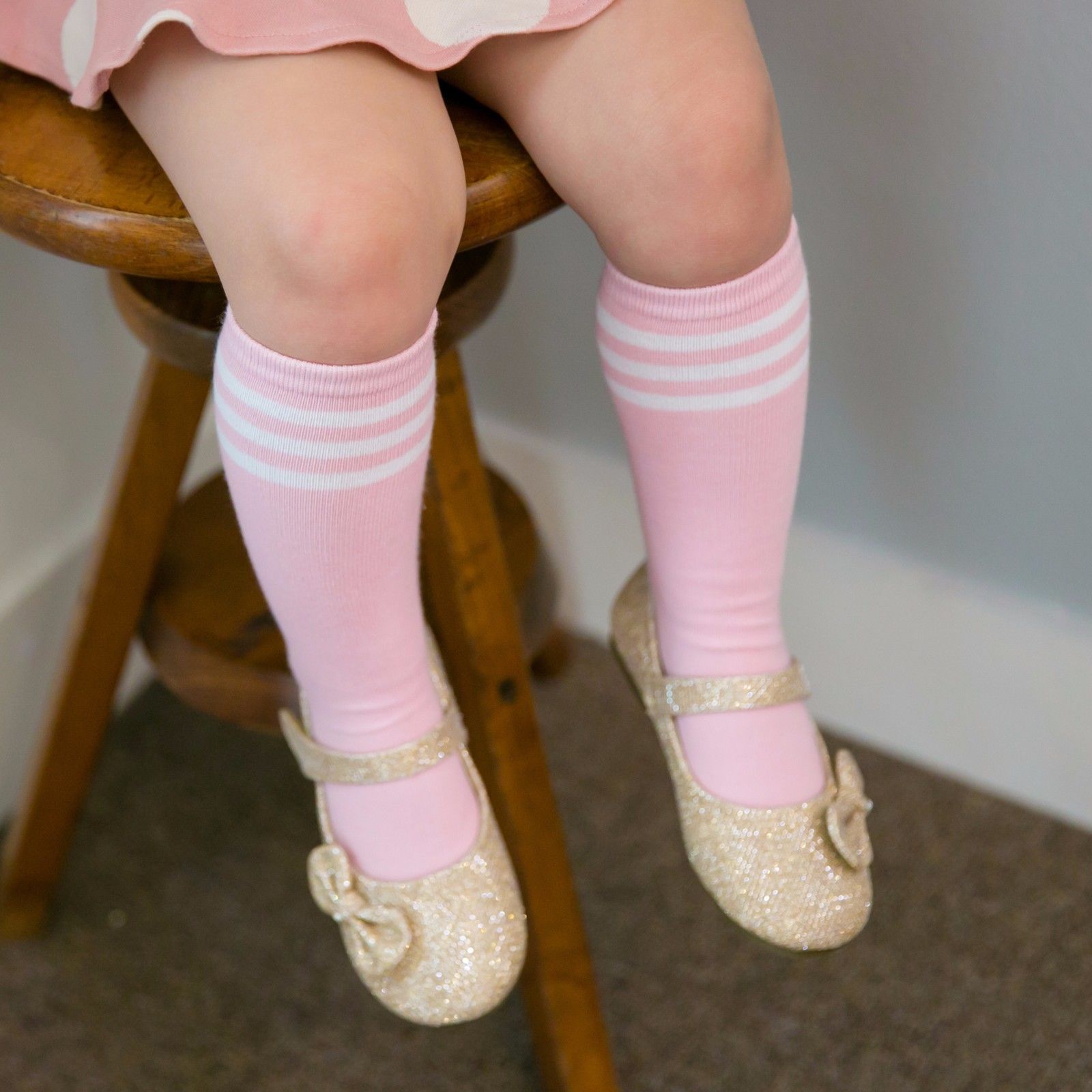 Peppy Pink Knee Socks - Go PJ Party