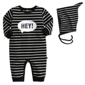 Hey Speech Bubble Set (Jumpsuit & Hat) - Go PJ Party