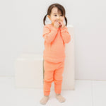 Rib Neon Orange Long Sleeve Pajama - Go PJ Party