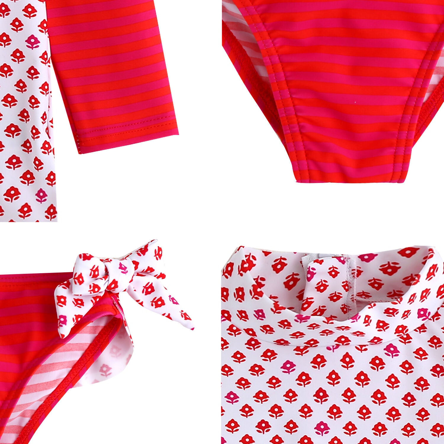 Hula Hula Red Rashguard Swimsuit - Go PJ Party