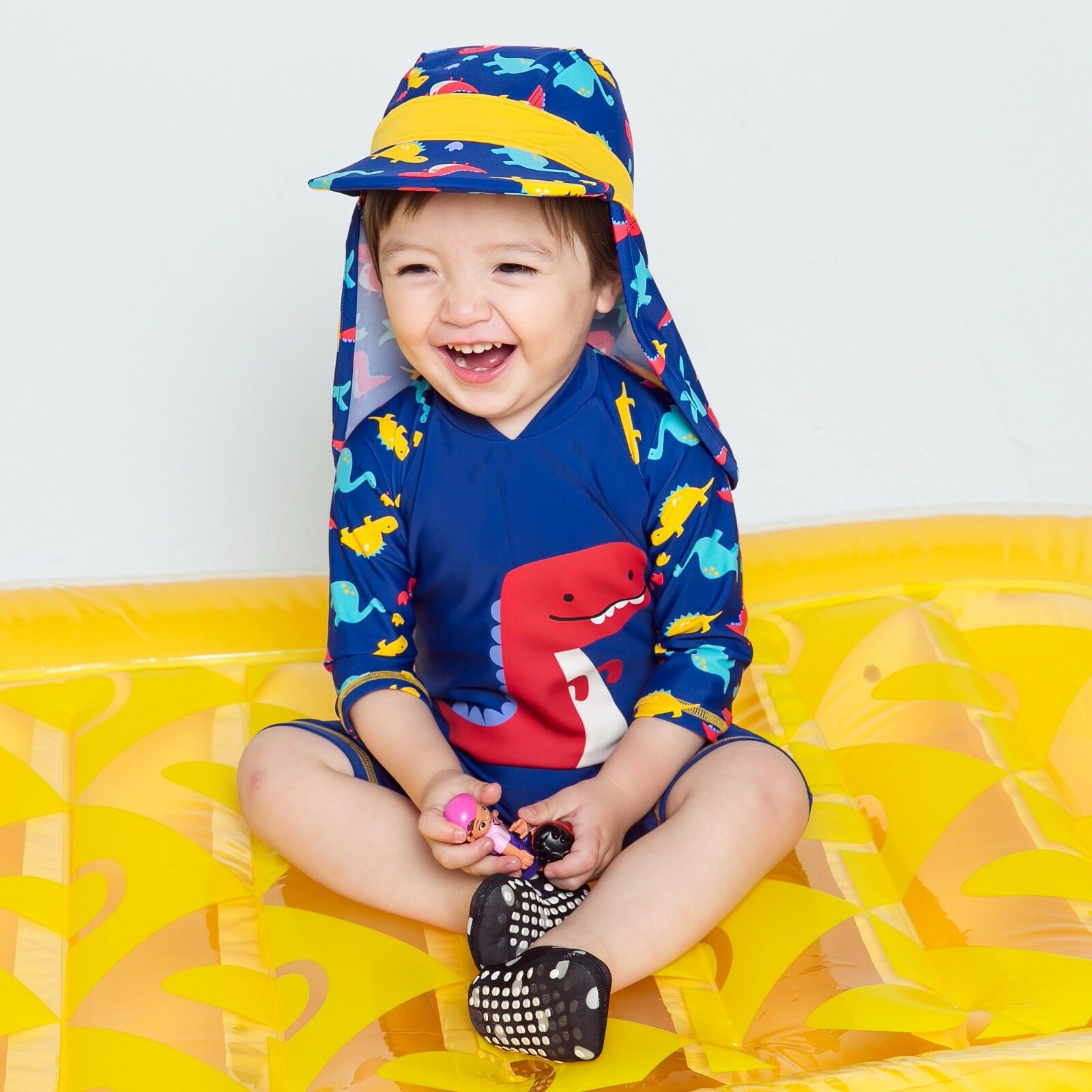 Dino Pop Baby 3/4 Sleeve Swimsuit - Go PJ Party