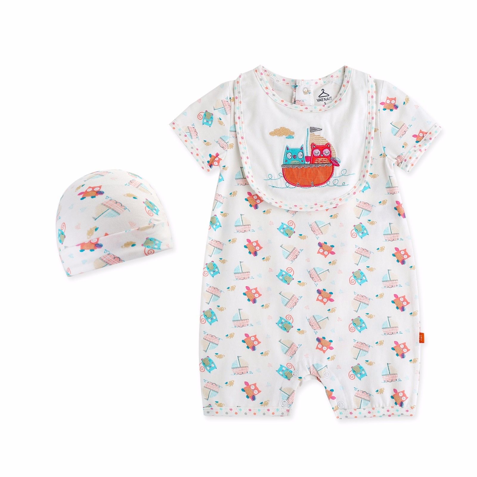 Boat Owl Set Baby Set (Bodysuit & Hat) - Go PJ Party