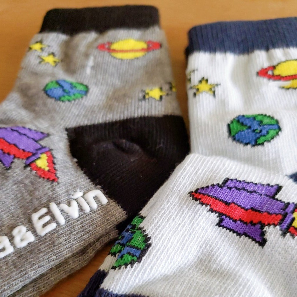 Space Rocket Socks Set (2 Pack)