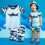 Shark Boy Short Sleeve Pajamas - Go PJ Party