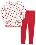 Shirring Heart Pop Modal Long Sleeve Pajama