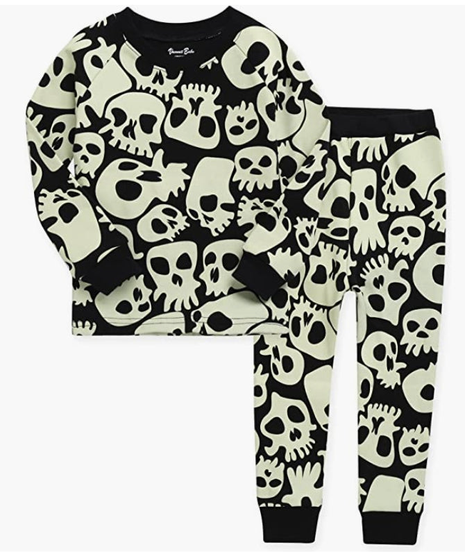 Halloween Skull Boom Long Sleeve Pajama