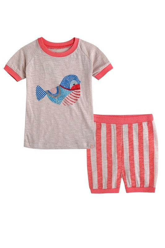 Sparrow Short Sleeve Pajamas - Go PJ Party