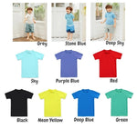 Diving Sky Short Sleeve Swimsuit Top